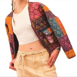 Free People Peggy Quilted Jacket Size XS NWOT